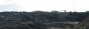 One of Many Open Pit Mines dug. 